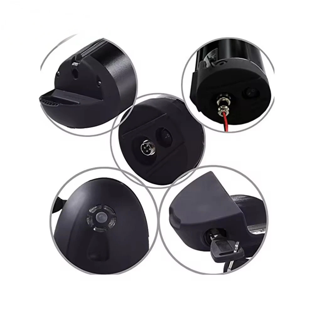 GEB 36V 10Ah E-bike Battery - Side/Connector View